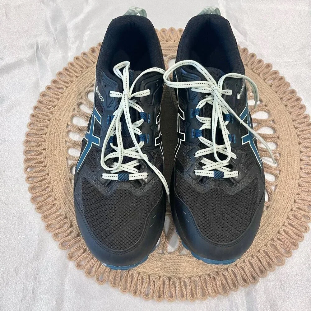 ASICS Gel-Sonoma 7 GORE-TEX Black Ink Teal Sneakers Size 12